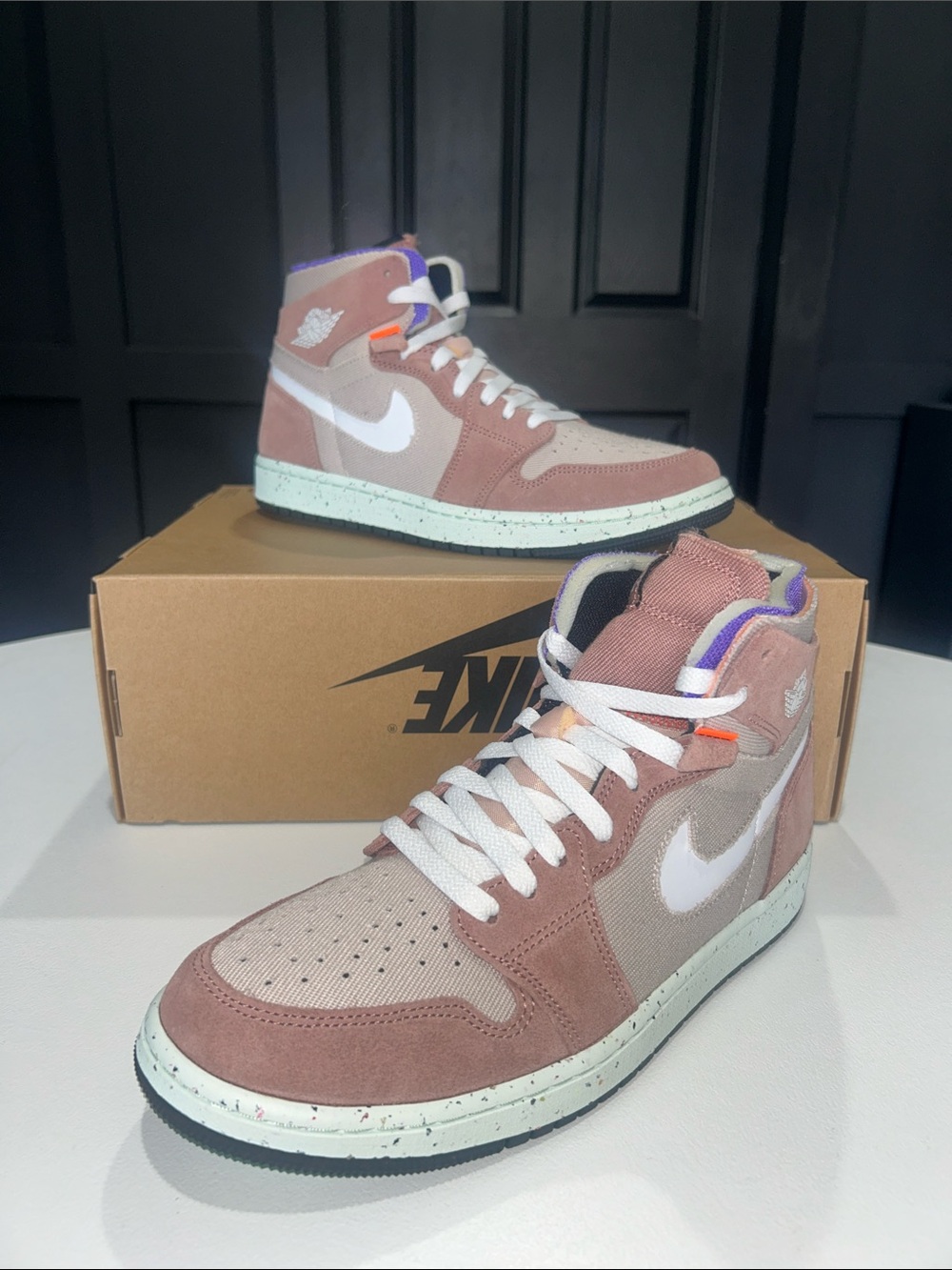 Jordan 1 High Zoom Air CMFT “Fossil Stone” Men’s Size 9